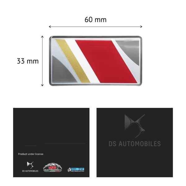 Officiell DS Performance 3D-dekal, 60 x 33 mm