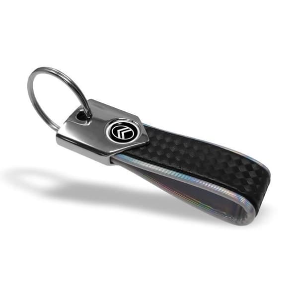 Officiell Citroën nyckelring holografisk silver, kol, ny svart logotyp