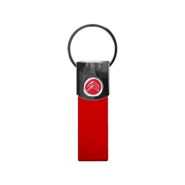 Officiell Citroën röd nyckelring, röd logotyp