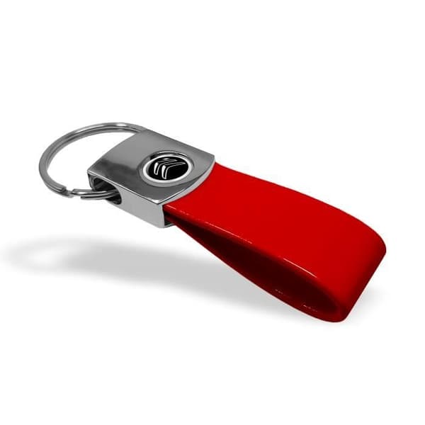 Officiell Citroën röd nyckelring, svart logotyp