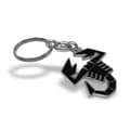Miniatyrbild 3 av 4: Officiell Abarth Scorpione metallnyckelring svart