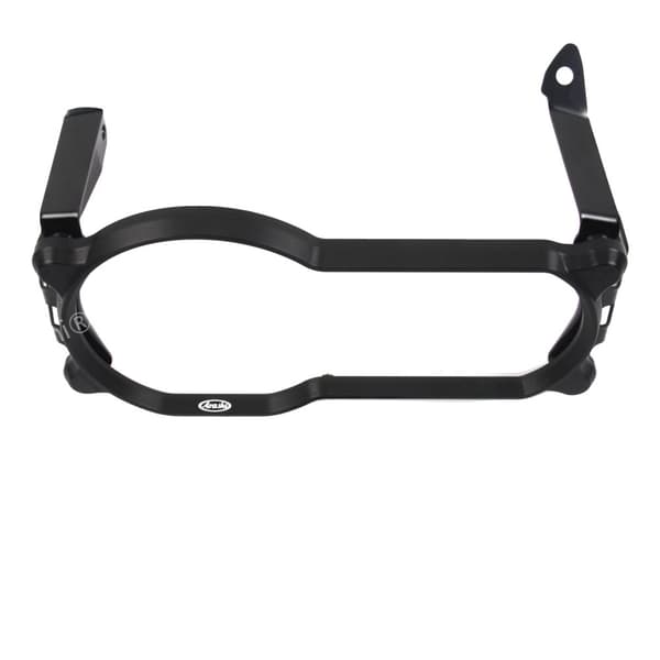 BMW Motorcykel Forlygtebeskytter, CNC Aluminiumsramme, Polycarbonatlinse (Passer til R1200GS/R1250GS),Sort