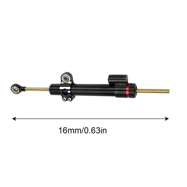 Styrdämpare Stabiliser, Justerbar Prestanda, Hållbar Aluminiumkonstruktion,svart