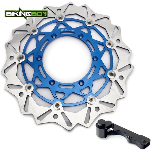 Disc Rotor til Suzuki DR-Z 400 SM, 320 mm Diameter, Rustfrit Stål Konstruktion,Blå skivebeslag
