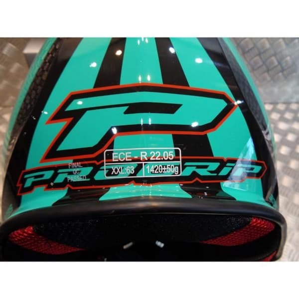 progrip 3095 hjälm för motocross mx enduro storlek xxl 63 aqua