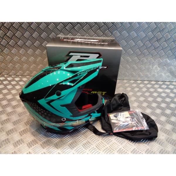 progrip 3095 hjälm för motocross mx enduro storlek xxl 63 aqua