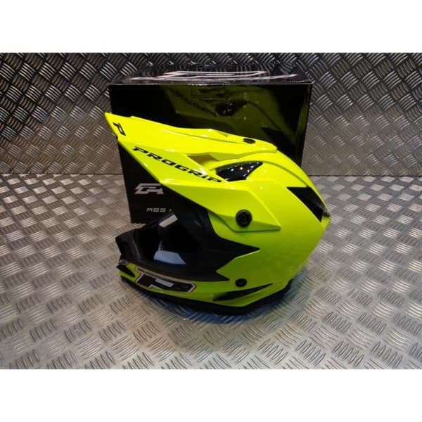progrip 3091 hjälm för motocross mx enduro storlek xxl 63 fluorescerande gul