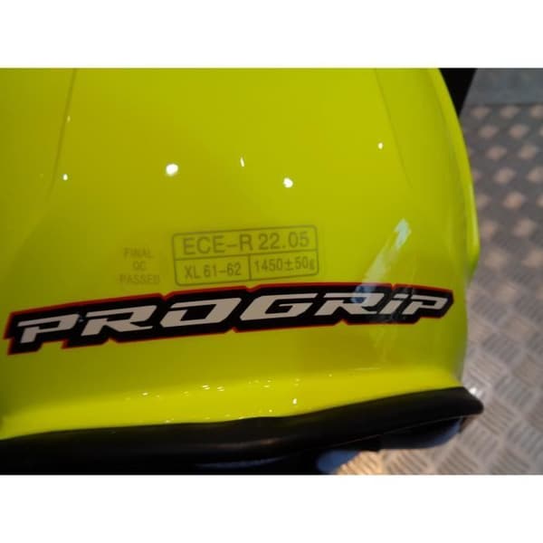 progrip 3091 hjälm för motocross mx enduro storlek xl 61 - 62 fluorescerande gul