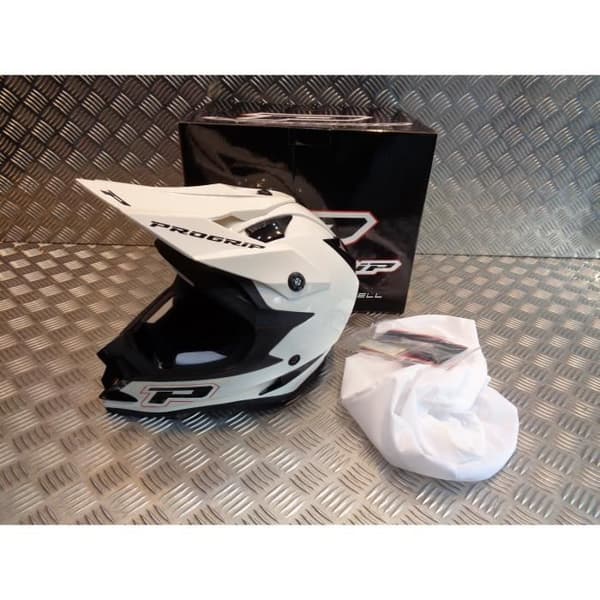 progrip 3091 hjälm för motocross mx enduro storlek xxl 63 vit