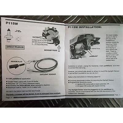 pathblazer p115w kit passar h4 och h7 kraftfull belysning för att synas