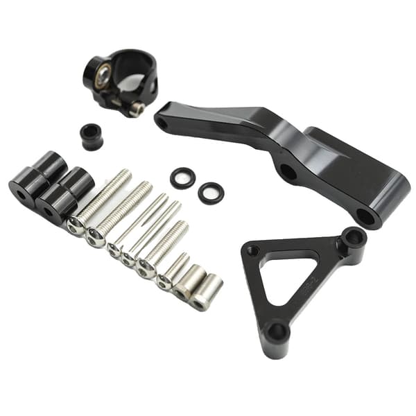 CNC Aluminium Motorcykel Styrdämpare Fäste, Hållbar Legering Konstruktion, Passar DUCATI 696 Monster,Svart