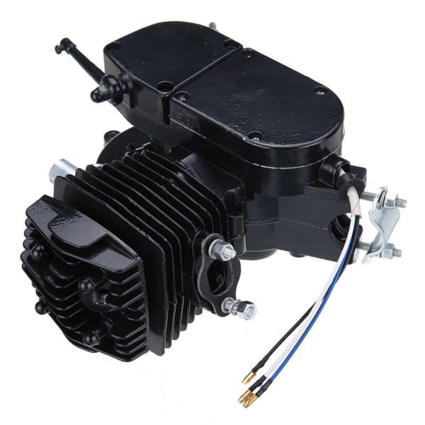 50cc 2-takts bensinmotor kit, hög bränsleeffektivitet, enkel installation,Svart