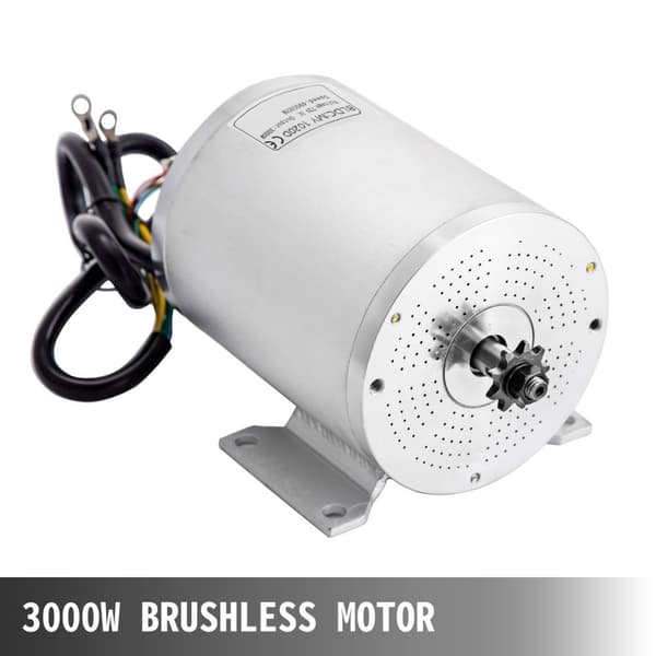 Harjaton skootterimoottori, korkea nopeus 4900 RPM, asennusteline mukana,48V 2000W Set2