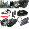 Miniatyrbild 2 av 5: 49CC Motorcykelmotor Kit, Luftkyld, 40 mph Hastighetskapacitet,svart