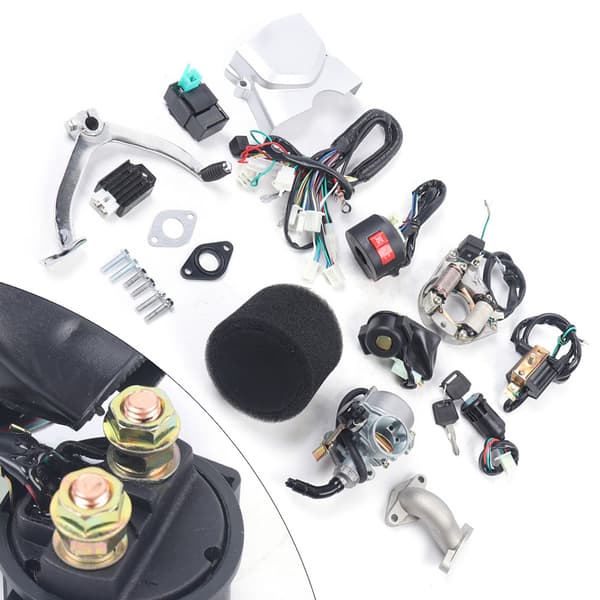 125cc motor, 3-växlad växellåda, elektrisk start