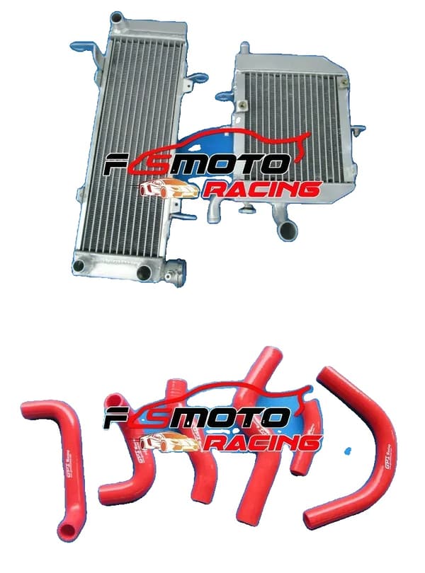 Aluminiumradiator, forbedret kølekapacitet, holdbar legeringskonstruktion,RØD