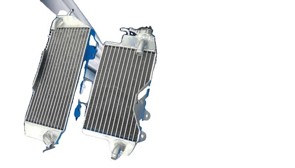 Kawasaki KXF450 KX450F Radiator, Aluminium Material, Silikone Slange,HVID