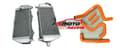 Miniatyrbild 1 av 2: Kawasaki KX250 KX125 Kylare, Hållbar Aluminiumkonstruktion, Komplett Slangset,Orange