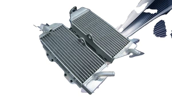 Aluminiumkøler, præcist tilpasset til Yamaha WR400F, holdbar varmeafledning, optimeret køleydelse