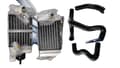 Miniatyrbild 1 av 2: KTM 50 SX Aluminiumkylare, Hållbar Silikon Slang, Anpassad Passform,svart