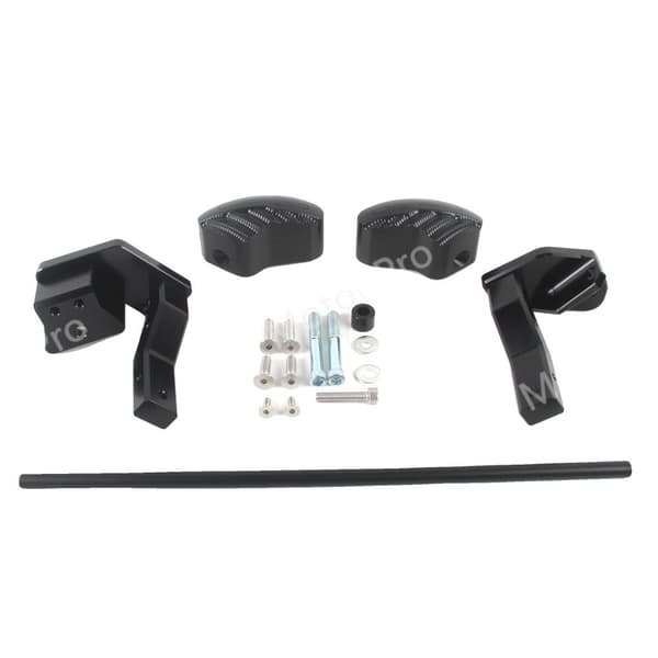 Motorcykelmotorbeskytter, holdbar aluminiumkonstruktion, skræddersyet pasform til GSXR 1300,sort
