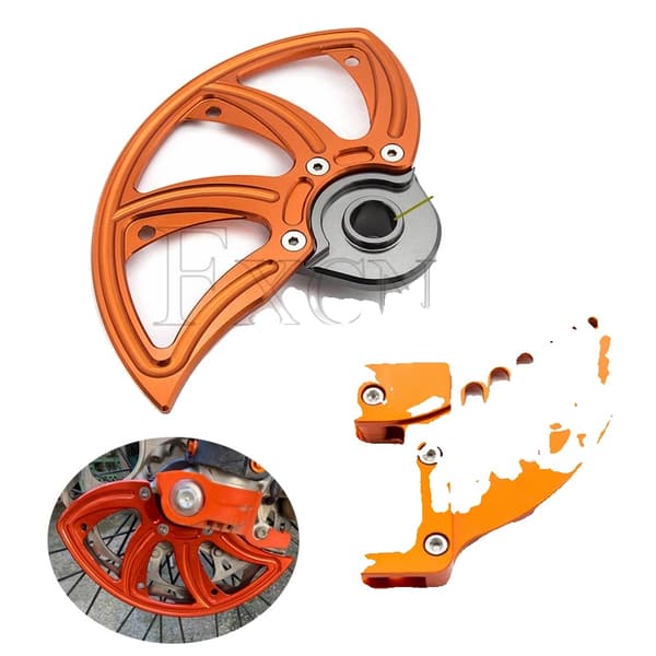Bromsskivskydd, Aluminiumkonstruktion, Skräddarsydd passform för KTM SX-modeller,Ett set 22mm