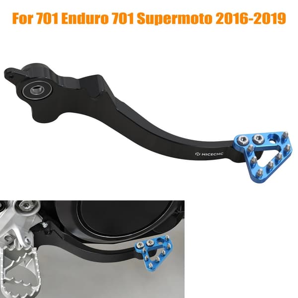 KTM & Husqvarna Bremsepedal, Justerbart Design, Holdbart 7075 Aluminium,Blå 2016-2019