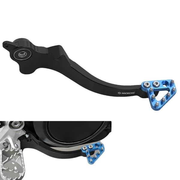 KTM & Husqvarna Bremsepedal, Justerbart Design, Holdbart 7075 Aluminium,Blå 2016-2019