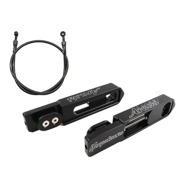 Motorcykeludvidelsessæt, CNC aluminium, passer til SUZUKI HAYABUSA GSXR1300 (1999-2022),Sort Slange Sæt
