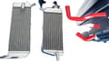 Miniatyrbild 1 av 2: Aluminiumkylare för Honda CRF 450 X, hög temperaturbeständighet, optimerad kylningseffektivitet,Röd