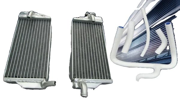 Aluminiumkylare, silikon kylarslang, anpassade färgalternativ,VIT