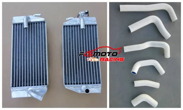 Aluminiumkylare för Honda CRF450R, hållbara silikon slangar, förbättrad kylprestanda,VIT