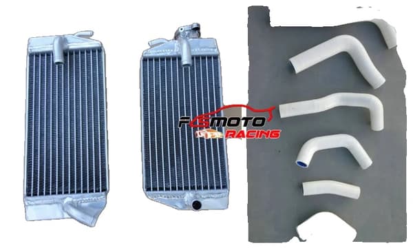 Aluminiumkylare för Honda CRF450R, hållbara silikon slangar, förbättrad kylprestanda,VIT
