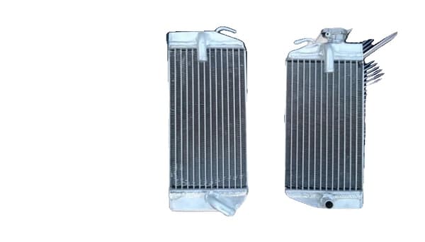 Aluminiumkylare för Honda CRF450R, hållbara silikon slangar, förbättrad kylprestanda,Röd