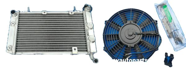 ATV Kylare, Aluminiumkonstruktion, Inkluderar Kylfläkt