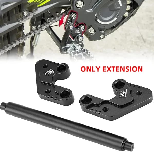 Fotstöd förlängning, justerbar höjd och bredd, hållbar CNC-aluminium,Endast förlängning