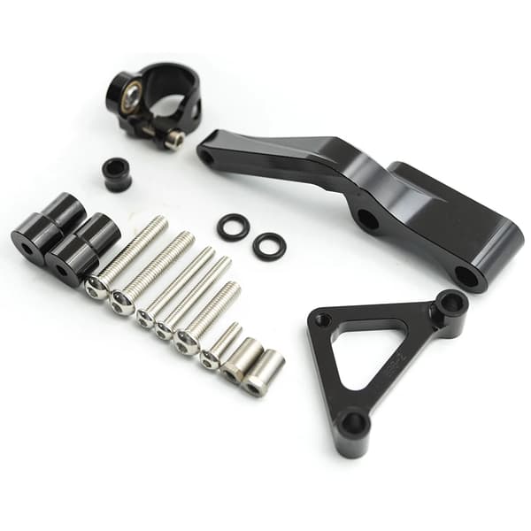 CNC Aluminium Motorcykel Styredæmper Beslag, Holdbar Legering Konstruktion, Passer til DUCATI 696 Monster,Sort