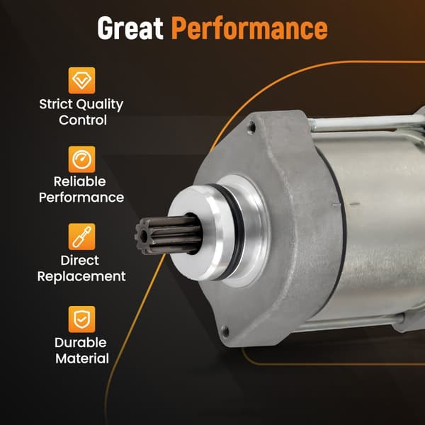 Startermotor, 12V, Direkte Erstatning