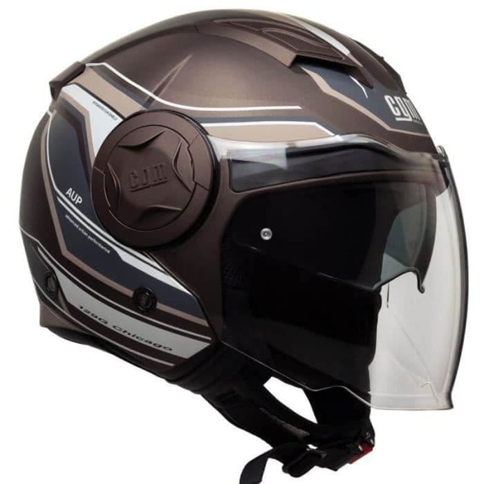 CGM Jet Helmet 129G Chicago - Män - Brun