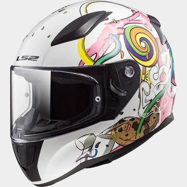 LS2 Kid's Rapid Crazy Pop Full Face Helmet - Multicolor