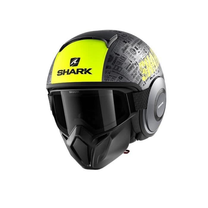 SHARK Jet Street Drak Tribute Motorcykelhjälm - svart och gult