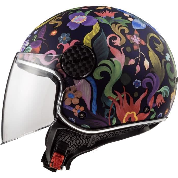 LS2 Sphere Lux Bloom jetmotorhjälm - Svart