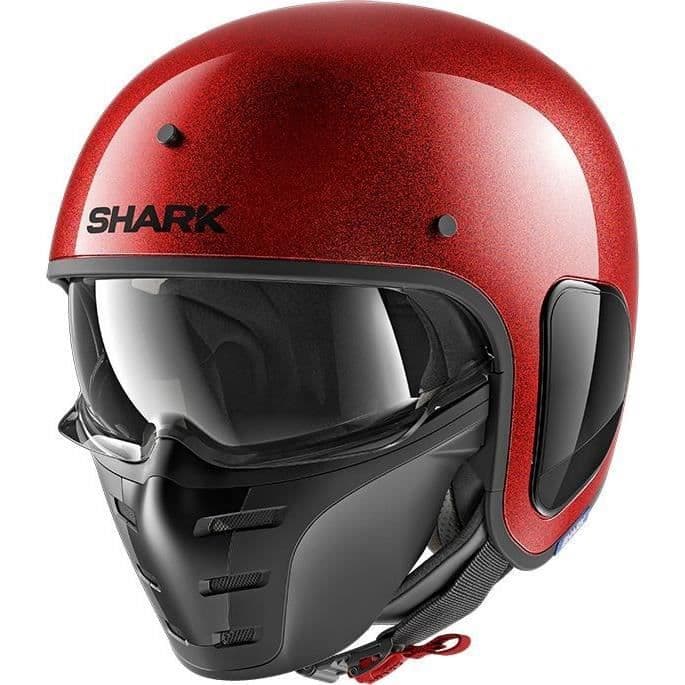 Motorcykelhjälm jet S Drak Red S