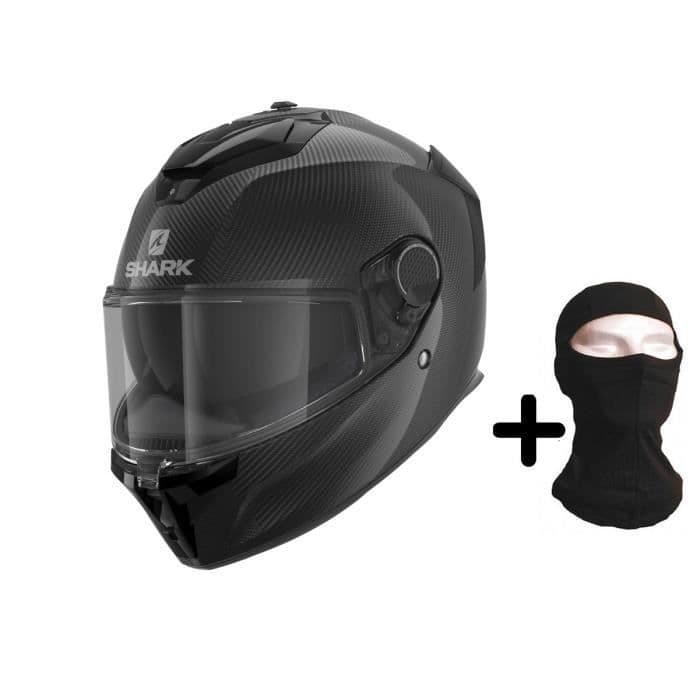 SHARK Motorhjelm med fuldt ansigt Spartan GT carbon + Hood