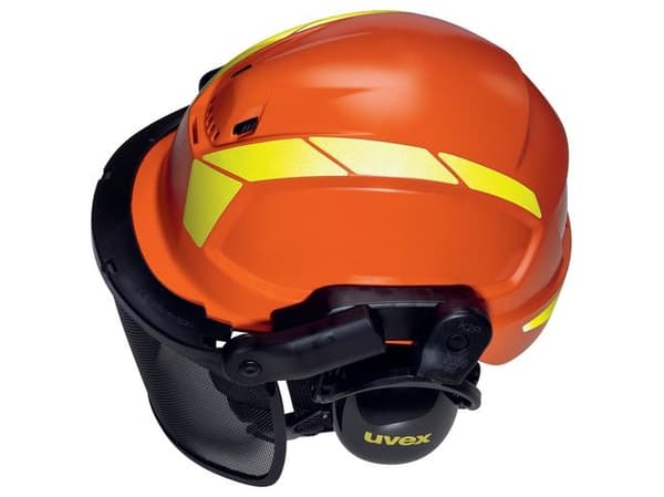 Uvex 9774237, Polyeteeni, Musta, Oranssi, 52-61 cm, -30 °C, EN 1731, 893 g