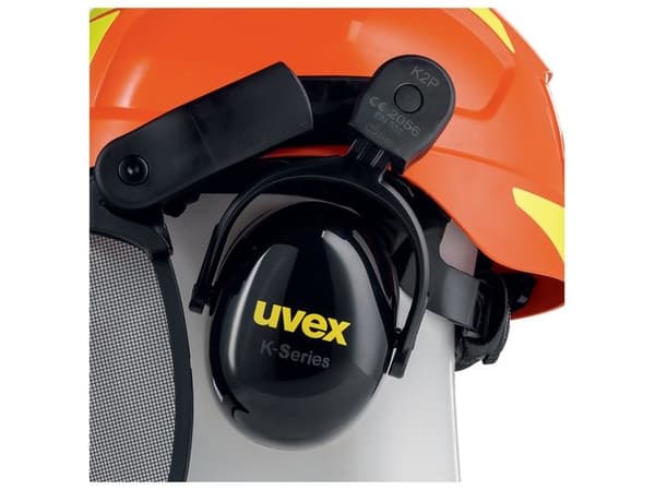 Uvex 9774237, Polyeteeni, Musta, Oranssi, 52-61 cm, -30 °C, EN 1731, 893 g
