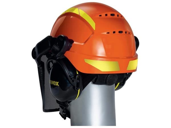 Uvex 9774237, Polyeteeni, Musta, Oranssi, 52-61 cm, -30 °C, EN 1731, 893 g