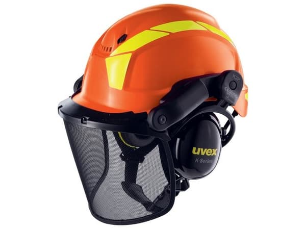 Uvex 9774237, Polyeteeni, Musta, Oranssi, 52-61 cm, -30 °C, EN 1731, 893 g