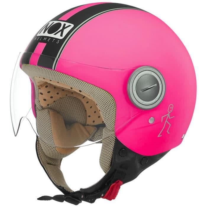 NOX Jet hjälm N210 Pink Fluo Black