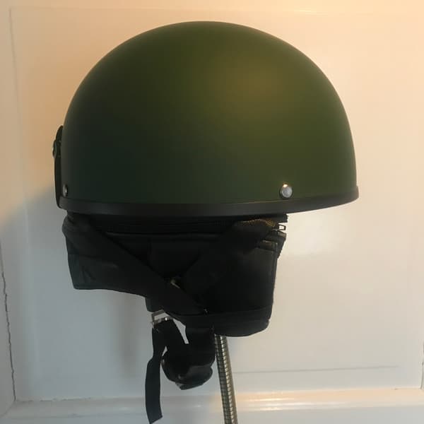 KNALLERT MOPED HELMET POTTHELMET VESPA SCOOTER VURPOLLON & GOGGLES